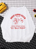 Image of Self Love Club Cupid's Arrow Print Sweatshirt Women Casual Crewneck Sportswear Fleece Warm Hoodies Loose Comfortable Clothes Shopping