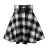 Image of Black Checkered Women's Gothic Skirt Women Pleated Plaid Skirts Spring Autumn Girl Hip Hop Female Punk Goth Mini Skirt Clubwear Shopping