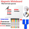 Image of A5 Magnetic Whiteboard Fridge Magnets Dry Wipe White Board Marker Writing Record Message Board Remind Memo Pad Kid Gift Kitchen Shopping