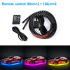 Image of SEAMETAL Car Flexible Underglow Strip Light LED Underbody Remote APP Control RGB Neon Lights Atmosphere Lamp for Auto Decoration Shopping