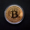 Image of Gold Plated Bitcoin Coin Collectible Art Collection Gift Physical Commemorative Casascius Bit BTC Metal Antique Imitation Shopping