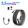 Image of Android Endoscope 5.5mm 7mm Borescope Inspection Snake Camera Waterproof with 6 LED Lights Compatible with Android Phone PC Shopping