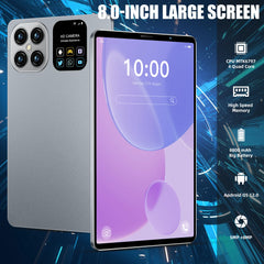 Original Tablet Android 12 8 Inch GPU Quad Core 5MP 13MP Dual SIM HD Screen Touch Phone 3GB RAM 16GB ROM TouchScreen Pad 8800mAh Shopping111