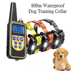 Electric Dog Training Collar Waterproof Dog Bark Collar Pet With Remote Control Rechargeable Anti Barking Device All Size Dogs Shopping