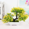 Image of Artificial Plants Bonsai Small Tree Pot Fake Plant Flowers Potted Ornaments For Home Room Table Decoration Hotel Garden Decor Shopping