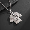 Image of Men and Women Fashion Ice Out Zircon Legend No. 10 Jersey Pendant Necklace Hip-Hop Punk Jewelry Shopping111