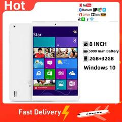 Tablet PC 8 INCH Windows 10 HD 2GDDR3L RAM 32GROM CPU Z3735F WIFI Quad Core Dual Cameras Office Work Shopping111