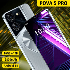 Cell Phone Pova 5 Pro Smartphone 5G Dual Sim  Android Original 7.3 HD Screen Smart Mobile Phones 108MP Face Unlocked Cellphones Shopping111