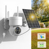 Image of WiFi PTZ Camera Outdoor Wireless Solar IP Camera 4MP HD Built-in Battery Video Surveillance Camera Long Time Standby iCsee APP Shopping