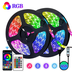 LED Strip Lights RGB 5050 ,5V 1M-30M,16 million colors, RGB , Led Strip Lighting Music Sync, Color Changing for Party Home Shopping