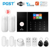 Image of PGST Smart Life Alarm System for Home WIFI GSM Security Alarm Host with Door and Motion Sensor Tuya Smart App control work Alexa Shopping