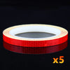 Image of 1cm*8m Bike Stickers Reflective Tape Fluorescent MTB Bike Bicycle Strips Cycling MTB Tapes for Bicycle Helmet Motorcycle Scooter Shopping