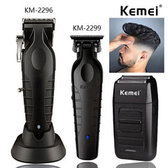 Kemei KM-2296 KM-2299 KM-1102 Professional Hair Clipper Kit Electric Shaver Male Hair Cutting Machine Men’s Trimmer Machine Shopping