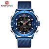 Image of NAVIFORCE Men Watch Top Luxury Brand Man Military Sport Quartz Wrist Watches Stainless Steel LED Digital Clock Relogio Masculino Shopping