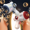 Image of Bubble Gun Toys Electric Automatic Soap Rocket Boom Bubbles Makers For Portable Outdoor Kids Gifts LED Light Wedding Party Toy Shopping