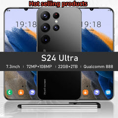 S24 Ultra Mobile Phones 7.3 HD Screen SmartPhone Original 22GB+2TB 4G 5G Dual Sim Celulares Android Unlocked 8000mAh S23 Ultra Shopping111