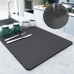 Large Kitchen Super Absorbent Mat Coffee Dish Draining Mat Drying Mat Quick Dry Bathroom Drain Pad Kitchen Faucet Placemat Shopping