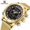 Image of NAVIFORCE Men Watch Top Luxury Brand Man Military Sport Quartz Wrist Watches Stainless Steel LED Digital Clock Relogio Masculino Shopping