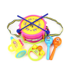 5Pcs/4Pcs Children Drum Trumpet Toy Music Percussion Instrument Band Kit Early Learning Educational Toy Baby Kids Children Gift