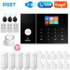 Image of PGST Smart Life Alarm System for Home WIFI GSM Security Alarm Host with Door and Motion Sensor Tuya Smart App control work Alexa Shopping