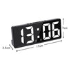 Image of Creative Number Clock Color Nightlight Temperature Calendar Alarm Clock LED Large Number Electronic Clock Backlight Home Decor Shopping