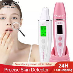 Precise Detector LCD Digital Skin Oil Moisture Tester for Face Skin Care with Bio-technology Sensor Lady Beauty Tool Spa Monitor Shopping