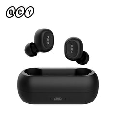 QCY T1C Bluetooth 5.0 Earphones Wireless 3D Stereo TWS Headphones with Dual Microphones Headset HD Call Earbuds Customizing APP Shopping