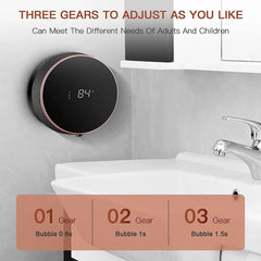 Soap Dispenser Wall Mount Automatic Foam Soap Dispener Electric Touchless Infrared Sensor Soap and Shampoo Dispenser Machine