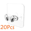 Image of 5/10/20 Pcs Wall Storage Hook Punch-free Power Plug Socket Holder Kitchen Stealth Hook Wall Adhesive Hanger Bathroom Shopping