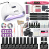 Image of Manicure Set Acrylic Nail Kit With 120/80/54W Nail Lamp 35000RPM Nail drill Machine Choose Gel Nail Polish All For Manicure Shopping