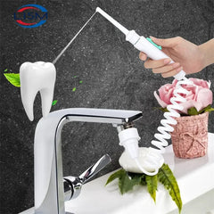 Dental Water Flosser Faucet Oral Irrigator Floss Dental Irrigator Portable Dental Water Jet Teeth Cleaning Mouth Washing Machine Shopping