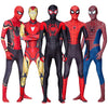 Image of Spiderman Costume Spider Man Black Panther Iron Man Spider Gwen Cosplay Zentai Jumpsuit Bodysuit Halloween Costume Adult Shopping111.com