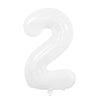 Image of 32/40Inch Cream Color Number Balloons 1-9 Large Digital Foil Helium Ball Girl Kids Adult Happy Birthday Party Decoration Wedding Shopping