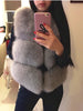 Image of ZADORIN 3XL Autumn Winter Thick Warm Faux Fox Fur Vest Women High Quality Fashion V-Neck Short Fur Coat Female Fur Waistcoat Shopping