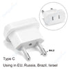 Image of US To EU Plug Adapter USA To Europrean Adapter Power Converter Travel Adapter US To EU Converter Electrical Socket AC Outlet Shopping