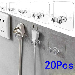 5/10/20 Pcs Wall Storage Hook Punch-free Power Plug Socket Holder Kitchen Stealth Hook Wall Adhesive Hanger Bathroom Shopping