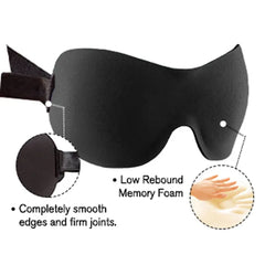 Tcare Soft Sleeping Mask 3D Sleeping Eye Masks Travel Rest Aid Eyes Cover Patch Paded Blindfold Eye Relax Massager Beauty Heath