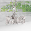 Image of Men and Women Fashion Ice Out Zircon Legend No. 10 Jersey Pendant Necklace Hip-Hop Punk Jewelry Shopping111