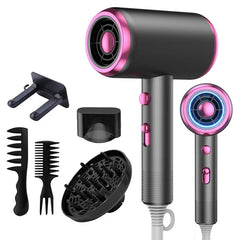 Hair Dryer with Diffuser Blow Dryer Comb Brush 1800W Ionic Hair Dryers with DiffuserConstant Temperature Hair Care Without Dama Shopping