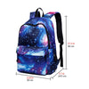 Image of Men Canvas School Laptop Backpack Galaxy Star Universe Space USB Charging for Teenagers Boys Student Girls Bags Travel  Mochila Shopping