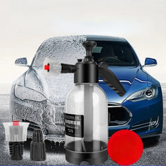 2L Car Wash Spray Bottle Foam Wash Sprayer Hand Pump Foam Sprayer Car Air Pressure Spray Washer Nozzle Can Auto Window Cleaning Shopping