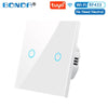 Image of BONDA Smart Switch Alexa RF433 No Neutral Tuya Control Works With Google 1/2/3 Gang Smart Life Home Light WiFi Touch Switches - Shopping