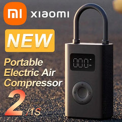 Xiaomi Mijia Air Pump 2 25%Speed Boost Mini Portable Electric Air Compressor Treasure 150PSI Type-C LED Multitool Inflator Xiomi Shopping