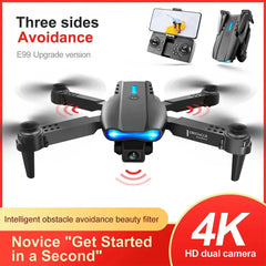 E99 Folding Drone Quadcopter Remote Control Handle Four Axis Aircraft HD 4K Photography UAV Altitude Fixation Shopping