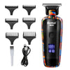 Image of Kemei-5090 Digital Display Professional Barber Pusher For Men Hair Clipper Reciprocating Random Graffiti Pattern Electric Shopping