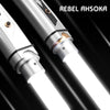 Image of TXQSABER Ahsoka Lightsaber Force Heavy Dueling Double Saber Metal Hilt with 12 Colors Changing 10 Sound Fonts Smooth Swing Laser Shopping