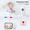 Image of 3.5'' Video Baby Monitor 2.4G Mother Kids Two-way Audio Night Vision Video Surveillance Cameras With Temperature display Screen Shopping