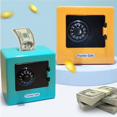 Mini Bank Money Box Retro Atm Rotating Password Cash Coins Saving Box Bank Safe Box Automatic Deposit Banknote Christmas Gift Shopping