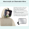 Image of EAFC Adjustable Wide Car Rear Seat Mirror Baby/Child Seat Car Safety Mirror Monitor Square Safety Car Baby Mirror Car Interior Shopping