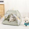 Image of Pet Tent Bed Cats House Supplies Products Accessories Warm Cushions Furniture Sofa Basket Beds Winter Clamshell Kitten Tents Cat Shopping